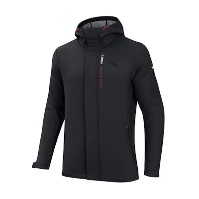 Anta Training Series Fleece-Lined Hoodie Jacket Men’s Black 152417613-2