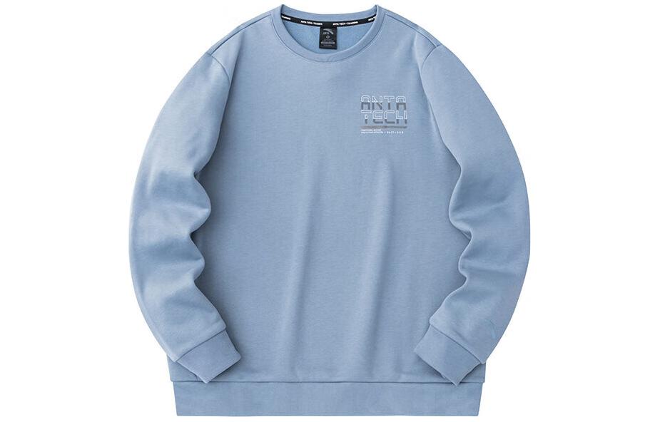 Anta Training Series Fleece Pullover Sweatshirt - Ancient Wall Gray 152347707-2