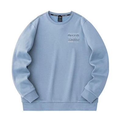 Anta Training Series Fleece Pullover Sweatshirt - Ancient Wall Gray 152347707-2