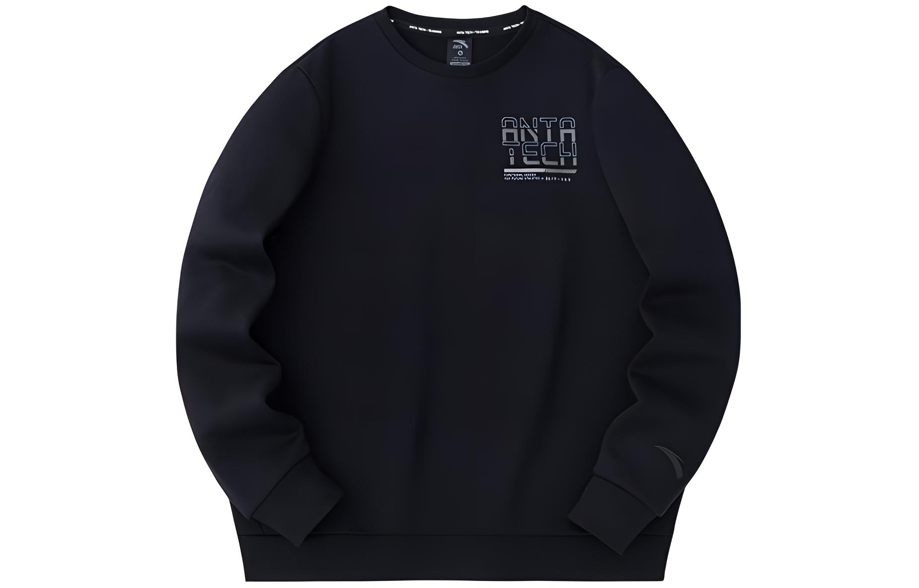 Anta Training Series Fleece Pullover Sweatshirt Black 152347707-3