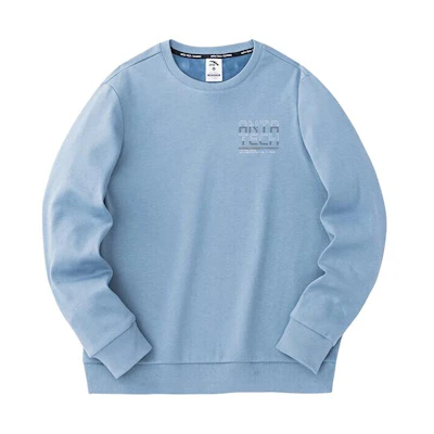 Anta Training Series Fleece Pullover Sweatshirt Men’s Grey 152347707S-2