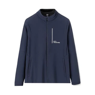 Anta Training Series Fleece Zip-Up Jacket Midnight Blue 152247729-1