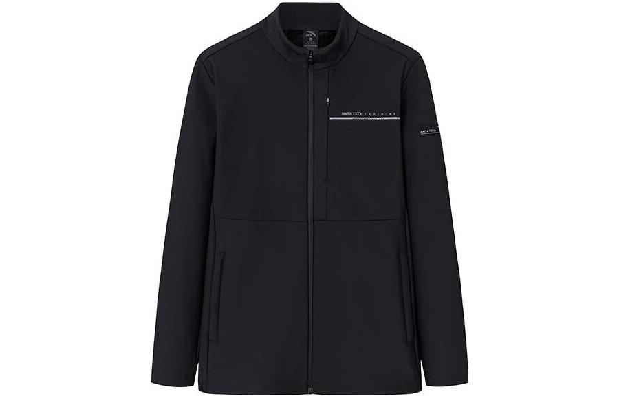 Anta Training Series Fleece Zip Jacket Basic Black for Men 152347708-2