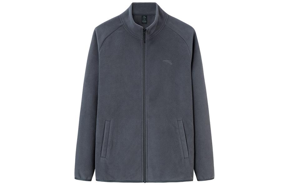 Anta Training Series Fleece Zip Jacket Castle Gray 952347706-4