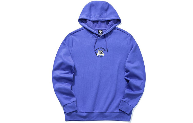 Anta Training Series Fun Print Loose Fit Hoodie Blue () 952117713-4