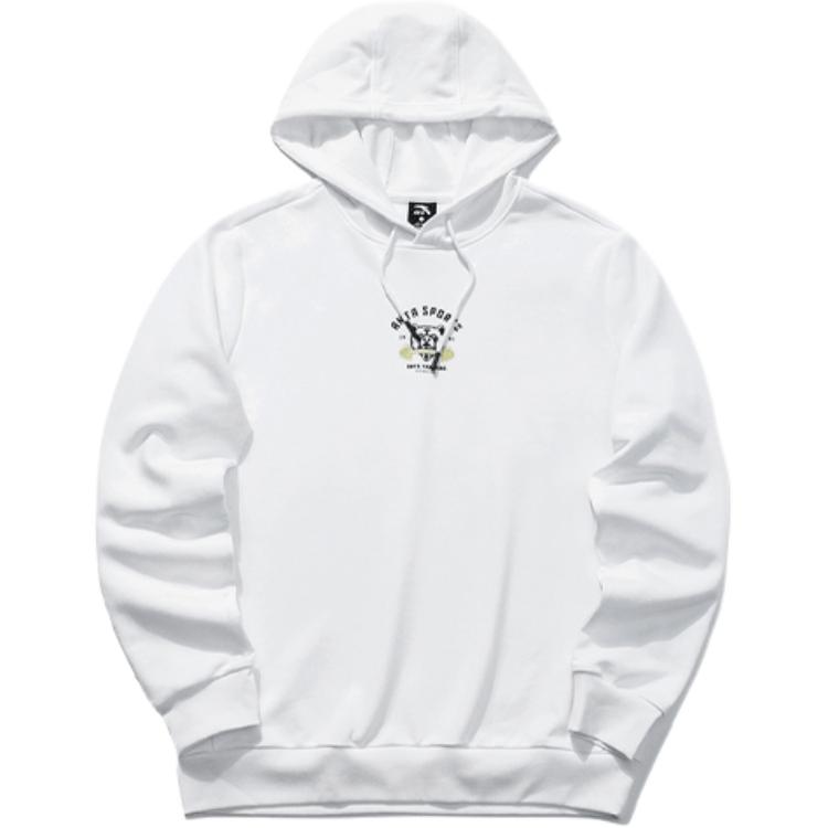 Anta Training Series Fun Printed Loose Hoodie White 952117713-1