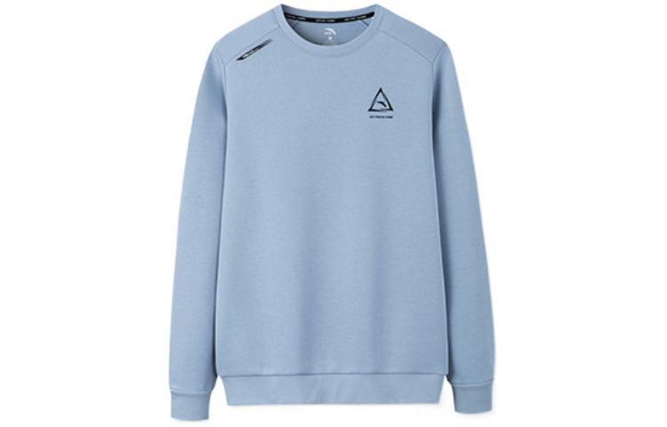 Anta Training Series FW22 Logo Crewneck Sweatshirt Blue 952237724-1