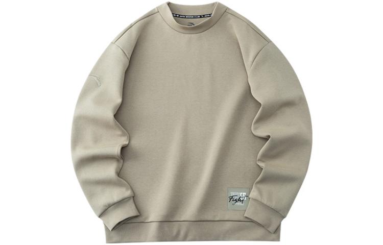 Anta Training Series Gray Crewneck Long-Sleeve Pullover Sweatshirt 952217735-6