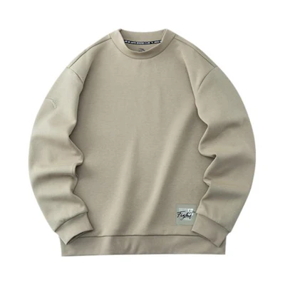 Anta Training Series Gray Crewneck Long-Sleeve Pullover Sweatshirt 952217735-6