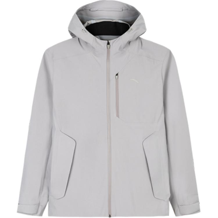 Anta Training Series Gray Zip Hoodie - Breathable and Comfortable Jacket 152437614-4