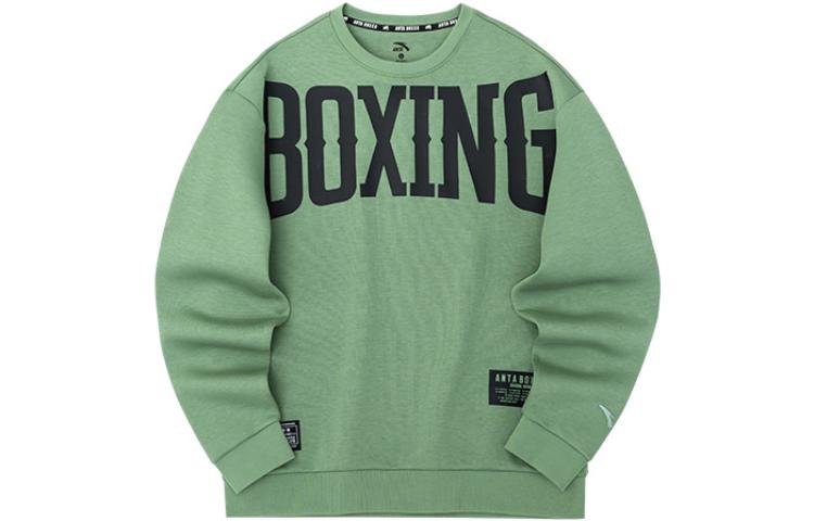 Anta Training Series Green Crewneck Sweatshirt with Logo Print 152237704-4