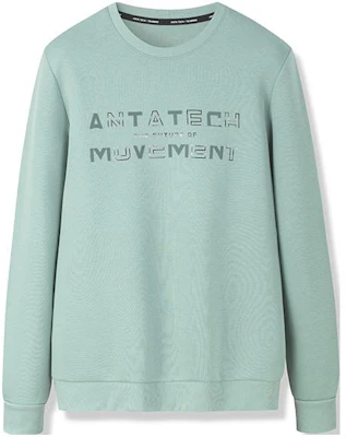 Anta Training Series Green Pullover Logo Print Fleece Sweatshirt for Men 152247702-2 Buy Anta Training Series Green Pullover Logo Print Fleece Sweatshirt for Men 152247702-2
