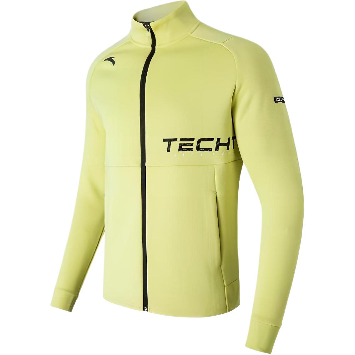 Anta Training Series Green Stand Collar Full-Zip Sports Jacket 952217704-2
