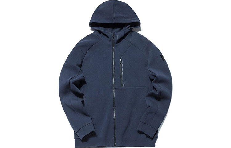 Anta Training Series Knit Hoodie Jacket - Midnight Blue Casual Sportswear 152137732-2