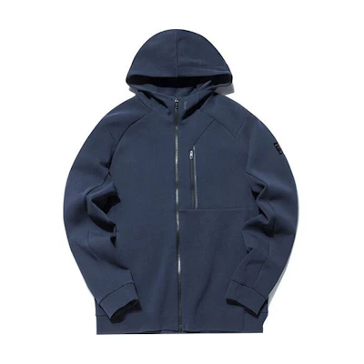 Anta Training Series Knit Hoodie Jacket - Midnight Blue Casual Sportswear 152137732-2