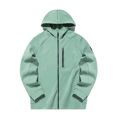 Anta Training Series Knit Hoodie Jacket in Carbo Green 152137732-1