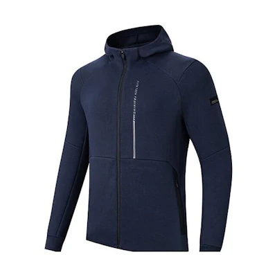 Anta Training Series Letter Hoodie Jacket - Midnight Blue 152417705-2