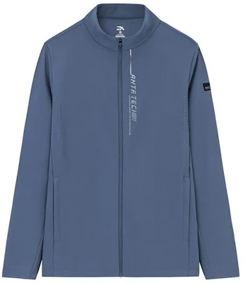 Anta Training Series Letter Print Knit Sports Jacket Whale Blue 152337712-1 Buy Anta Training Series Letter Print Knit Sports Jacket Whale Blue 152337712-1