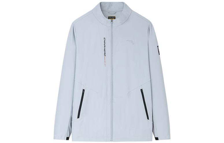 Anta Training Series Lightweight Zip-Up Jacket Mudstone Gray 152337623-3