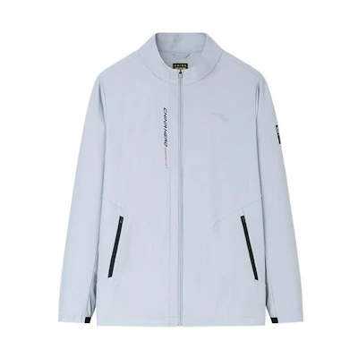 Anta Training Series Lightweight Zip-Up Jacket Mudstone Gray 152337623-3