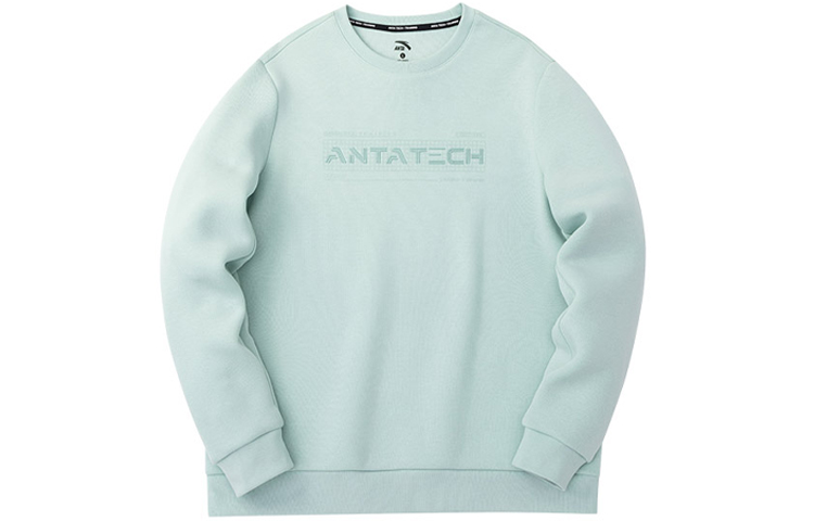 Anta Training Series Logo Crewneck Pullover Sweatshirt Breeze Green 152317727-2