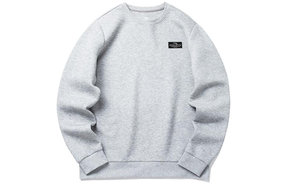 Anta Training Series Logo Crewneck Pullover Sweatshirt Grey () 152217723-4