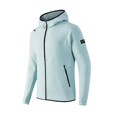 Anta Training Series Logo Hooded Zip Jacket Blue 952247707-2