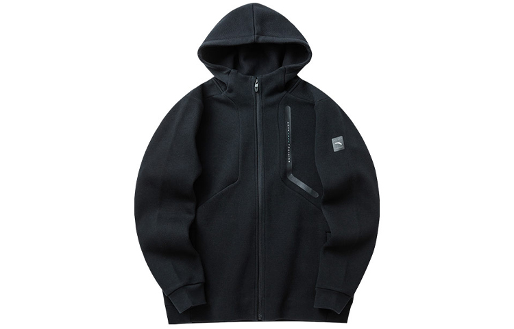 Anta Training Series Logo Hoodie Jacket Long-Sleeve - Solid Color 152147739-2