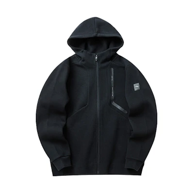 Anta Training Series Logo Hoodie Jacket Long-Sleeve - Solid Color 152147739-2