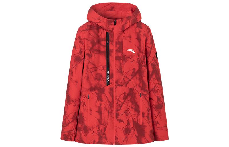 Anta Training Series Logo Print Hooded Jacket Classic Red 152317603-6
