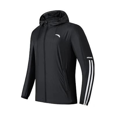 Anta Training Series Logo Print Hoodie Jacket Black () 152217631-3