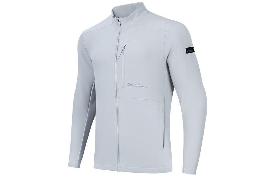 Buy Chaqueta Hoodie Zip Anta Training Series con Logo - Gris Barro 152317628-1