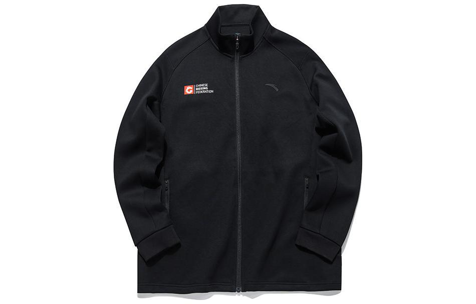 Anta Training Series Logo Print Loose Jacket Black 152137716-3