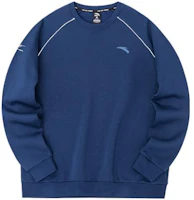 Anta Training Series Logo Print Pullover Fleece Sweatshirt Unisex Blue 952237725-2 Anta Training Series Logo Print Pullover Fleece Sweatshirt Unisex Blue 952237725-2