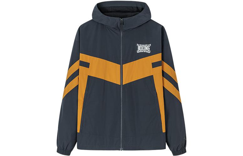 Anta Training Series Logo Print Zip Hoodie Jacket - Brick Brown 152237602-2