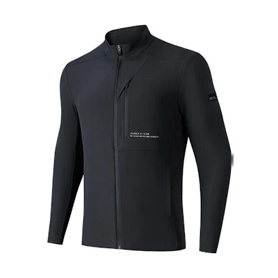 Anta Training Series Logo Printed Black Zip Hoodie Jacket for Men 152317628-3