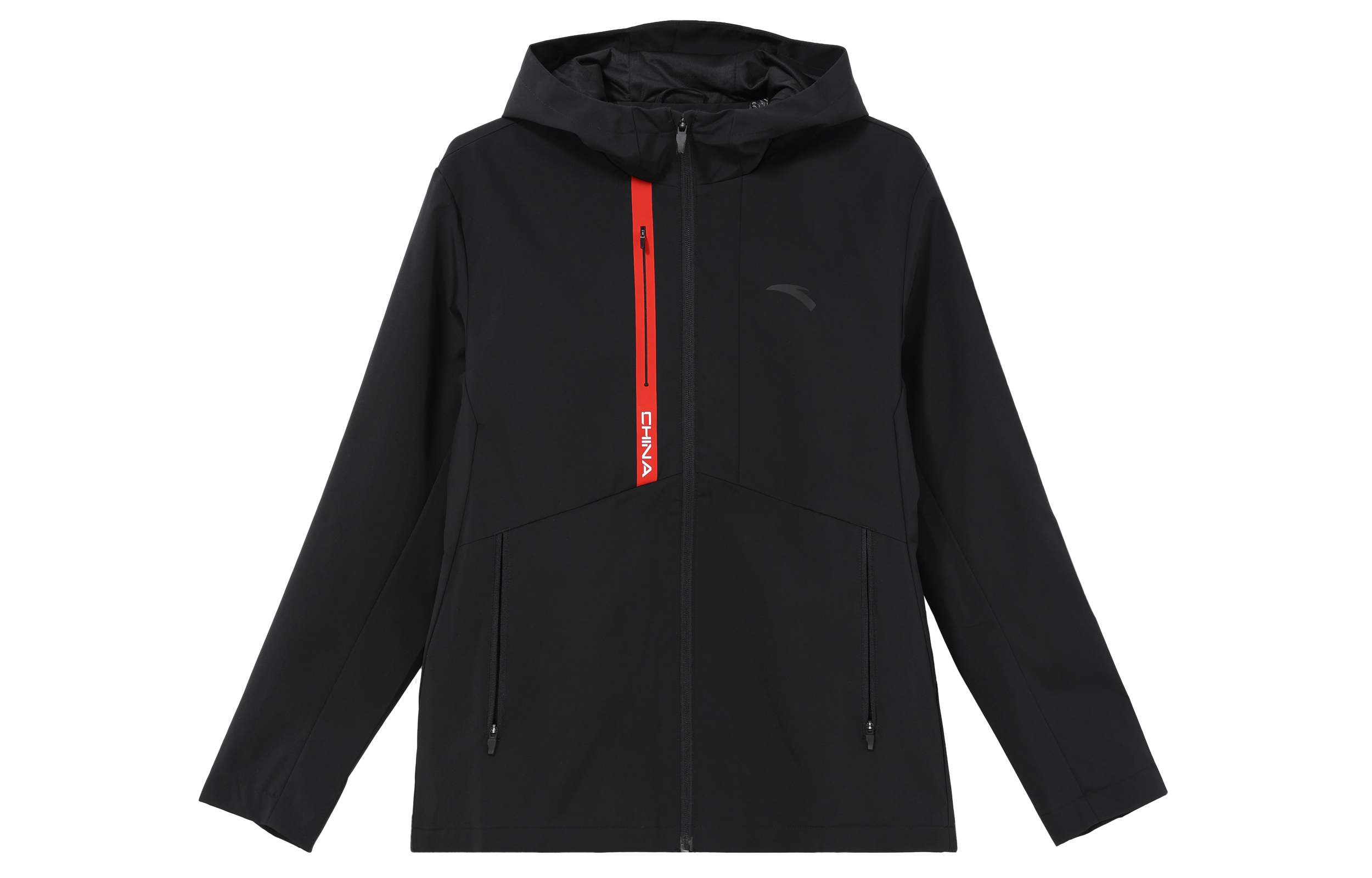 Anta Training Series Logo Printed Hooded Jacket 152317603-5