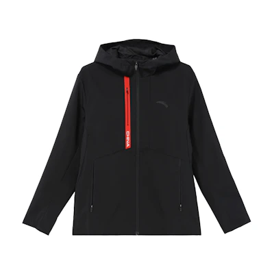 Anta Training Series Logo Printed Hooded Jacket 152317603-5