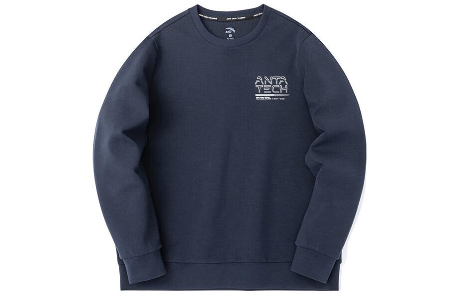 Anta Training Series Logo Printed Sweatshirt - Blue 152317725-2
