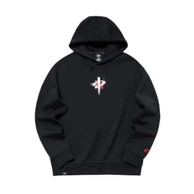 Anta Training Series Logo Pullover Fleece Sweater Basic Black 952137746-2