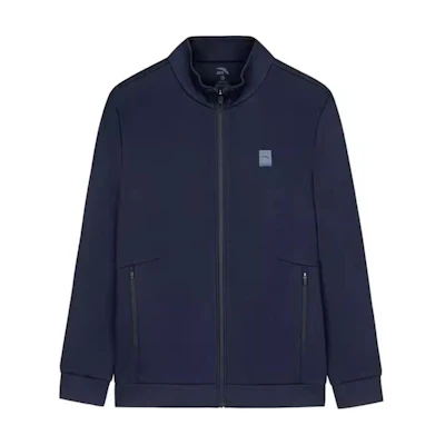 Anta Training Series Logo Zip-Up Jacket Deep Midnight Blue - 152447731-2