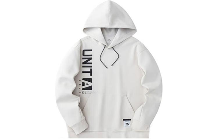 Anta Training Series Loose Hoodie Sweatshirt Beige Grey 152417713-1