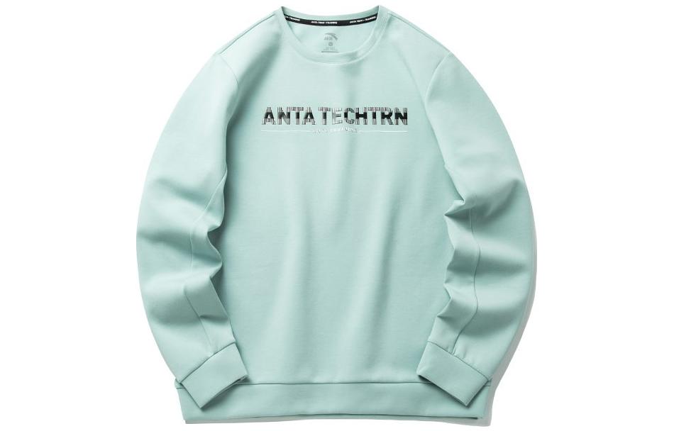 Anta Training Series Loose Pullover Letter Sweatshirt - Ark Blue 152217712-2
