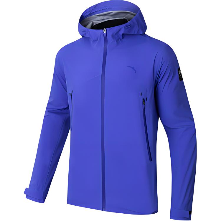 Anta Training Series Outdoor Waterproof Breathable Jacket - Dazzling Blue 152437605-7