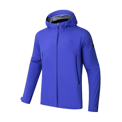 Anta Training Series Outdoor Waterproof Breathable Jacket - Dazzling Blue 152437605-7