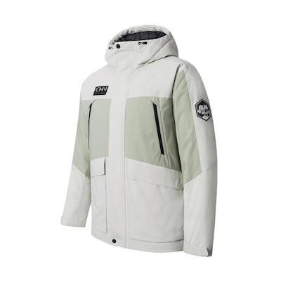 Anta Training Series Patchwork Zip Hoodie Jacket Grey/Green 152347958-1