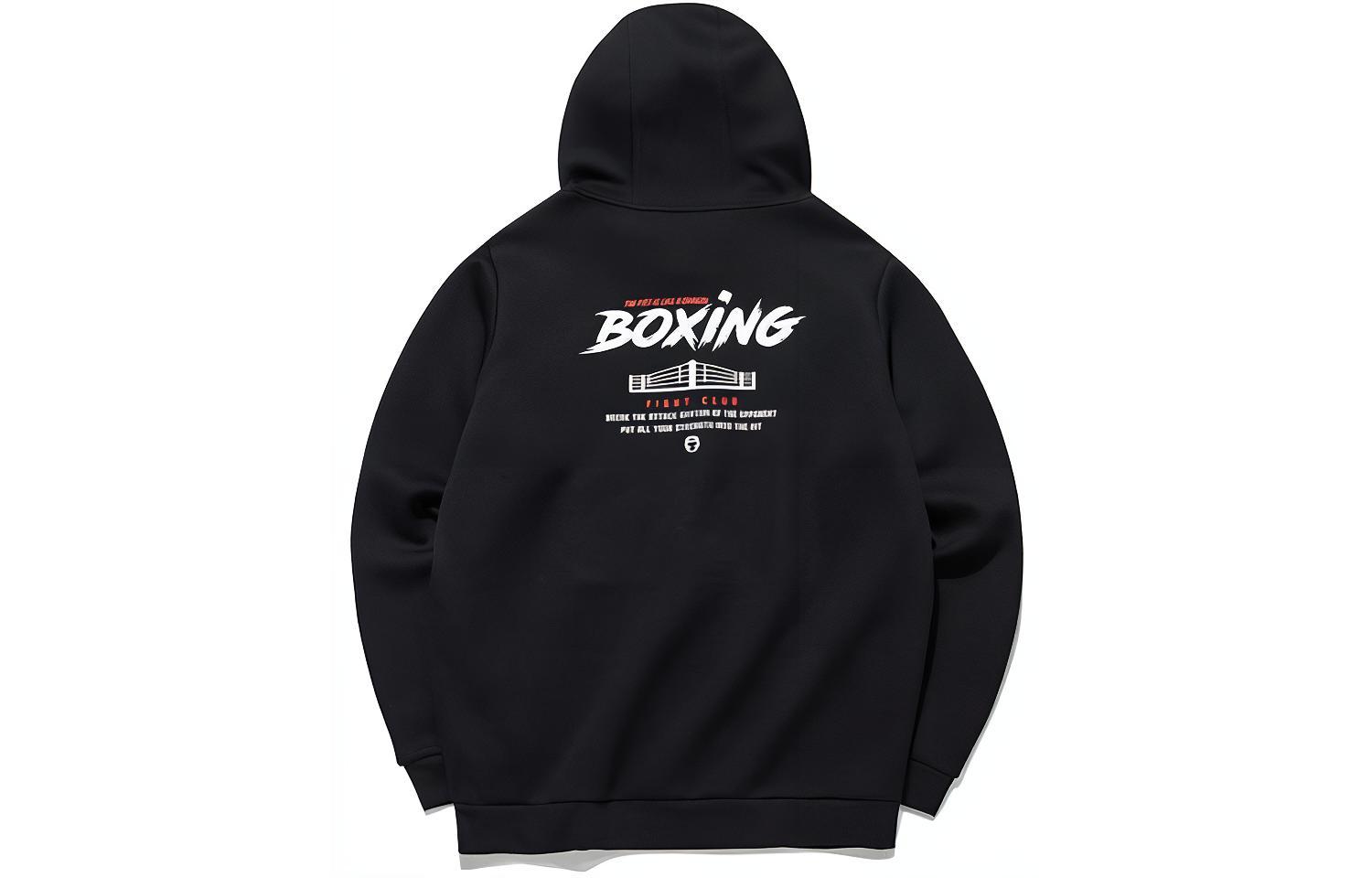 Anta Training Series Printed Pullover Sweatshirt Black 152137715-3
