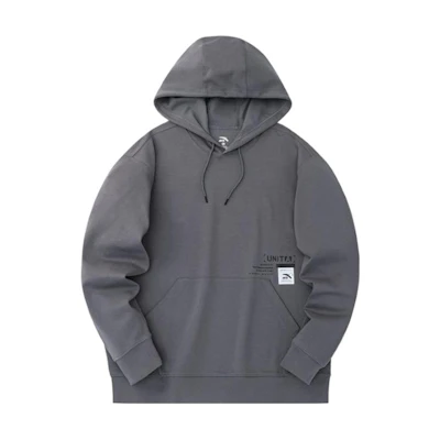 Anta Training Series Pullover Hoodie Smoke Blue Gray 152337716-3