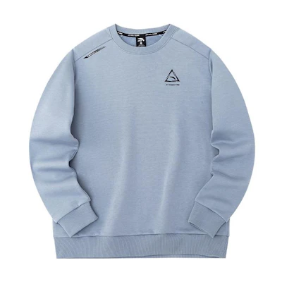 Anta Training Series Pullover Sweatshirt Gray Blue Casualwear 952237734-1