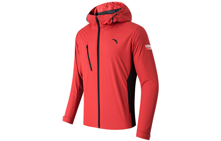 Anta Training Series Red Hooded Casual Sports Jacket 152147618-1